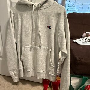 Champion Light Gray Men's Hoodie